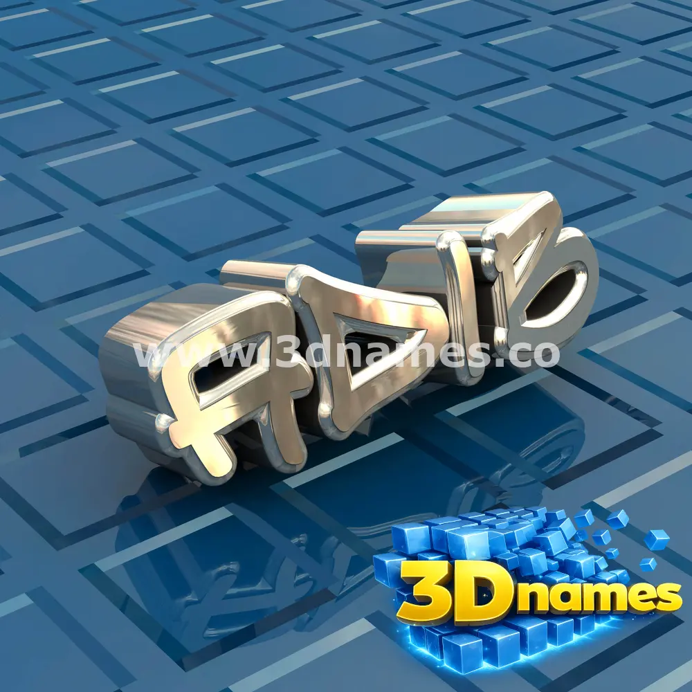 adib in Blue Bling style - 3D name wallpaper