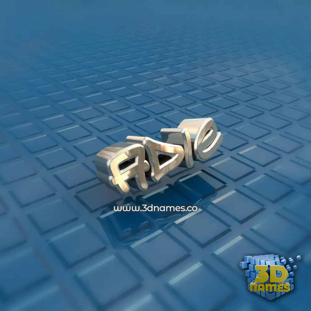 adie in Blue Bling style - 3D name wallpaper