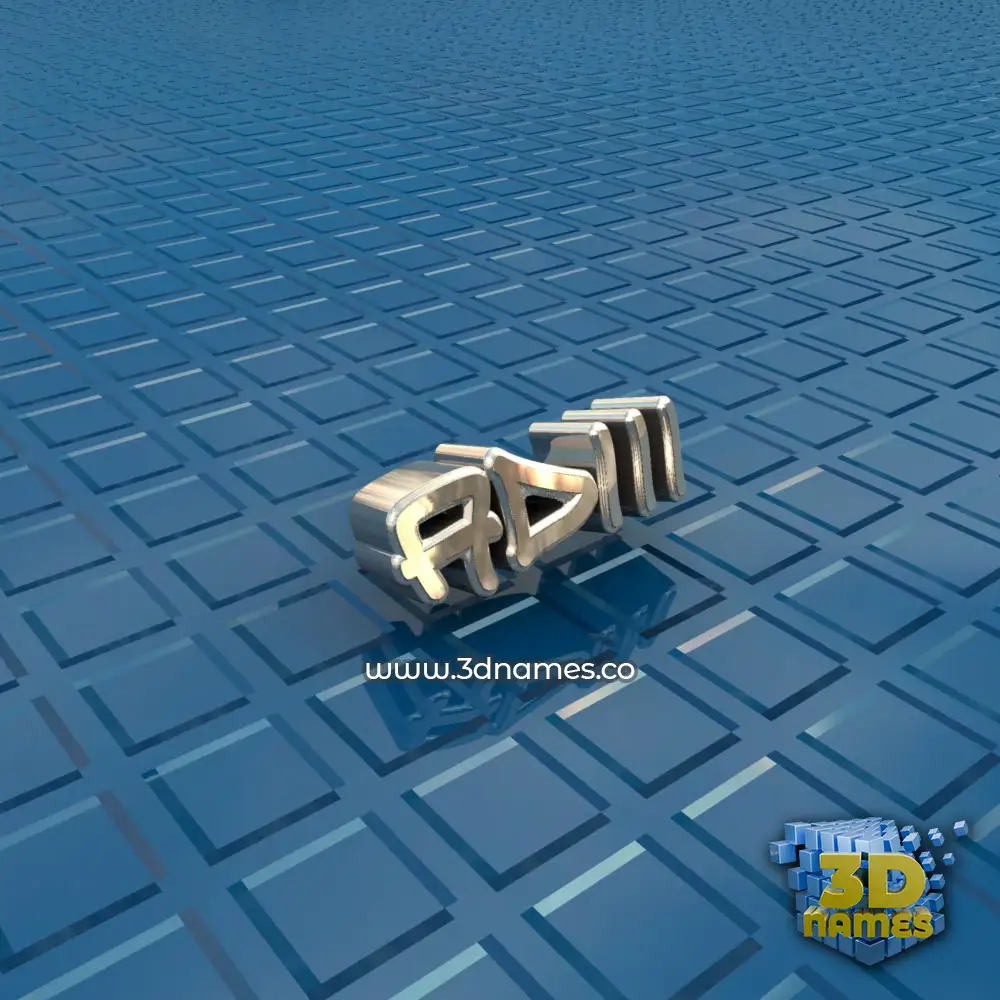 adiii in Blue Bling style - 3D name wallpaper
