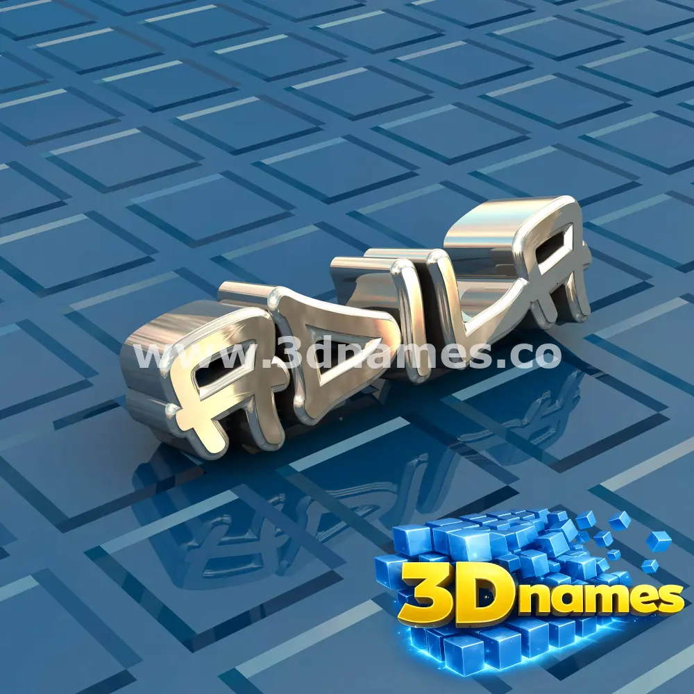 adila in Blue Bling style - 3D name wallpaper