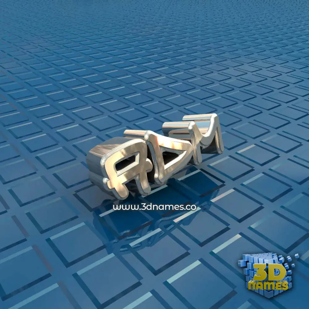adm in Blue Bling style - 3D name wallpaper