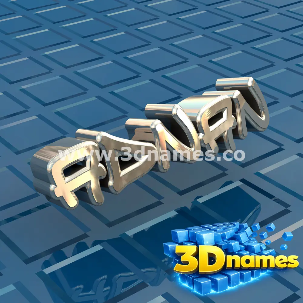 adnan in Blue Bling style - 3D name wallpaper