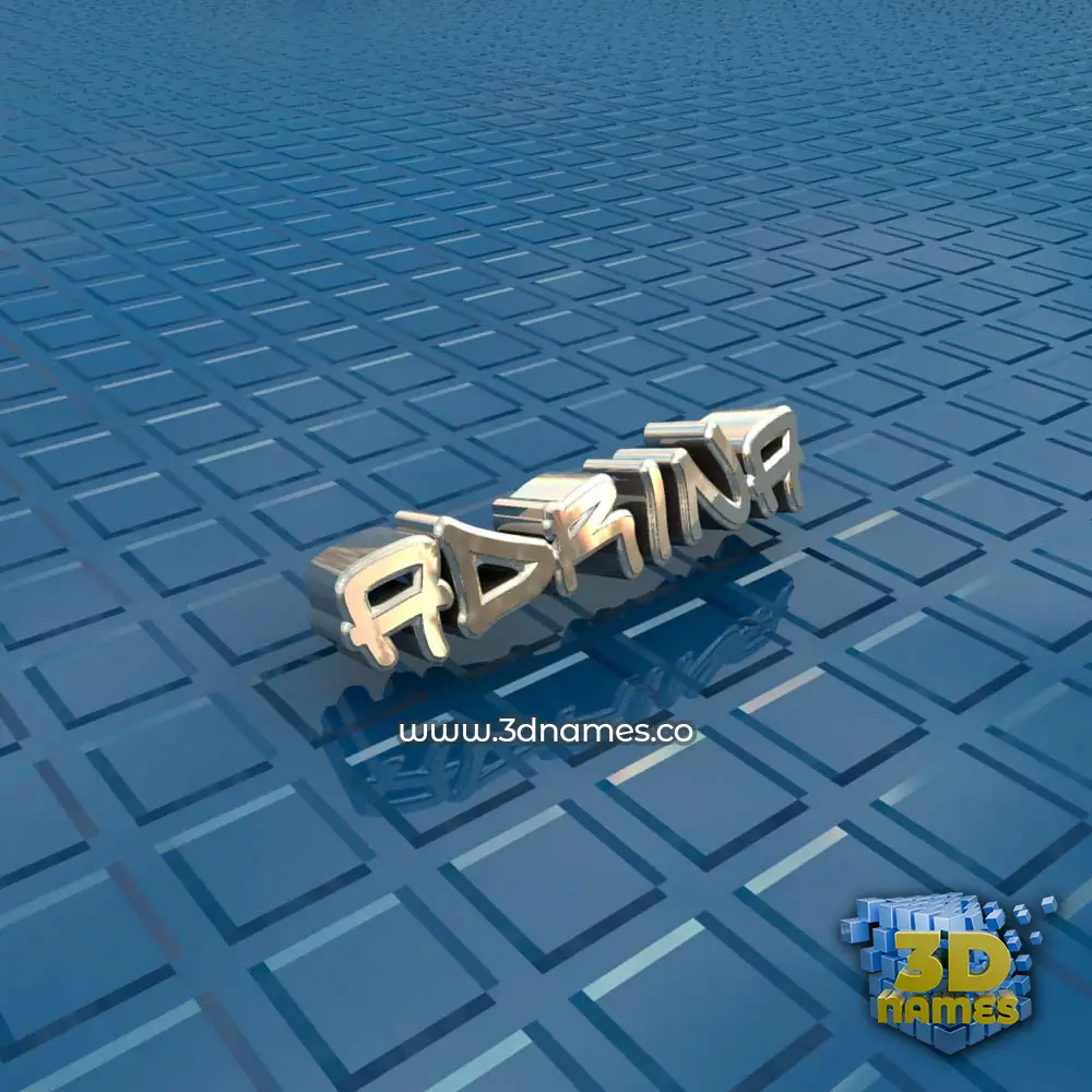 adrina in Blue Bling style - 3D name wallpaper