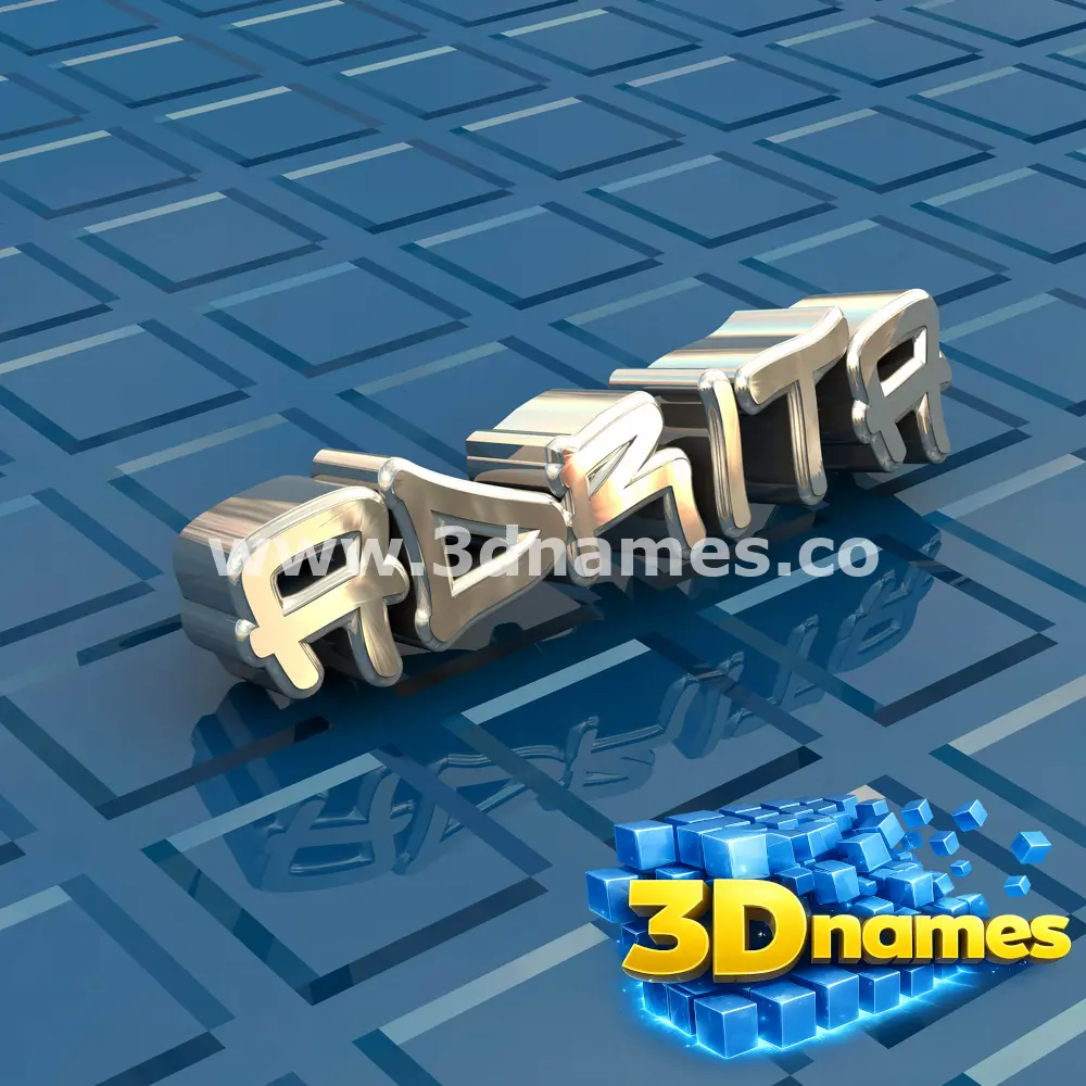 adrita in Blue Bling style - 3D name wallpaper