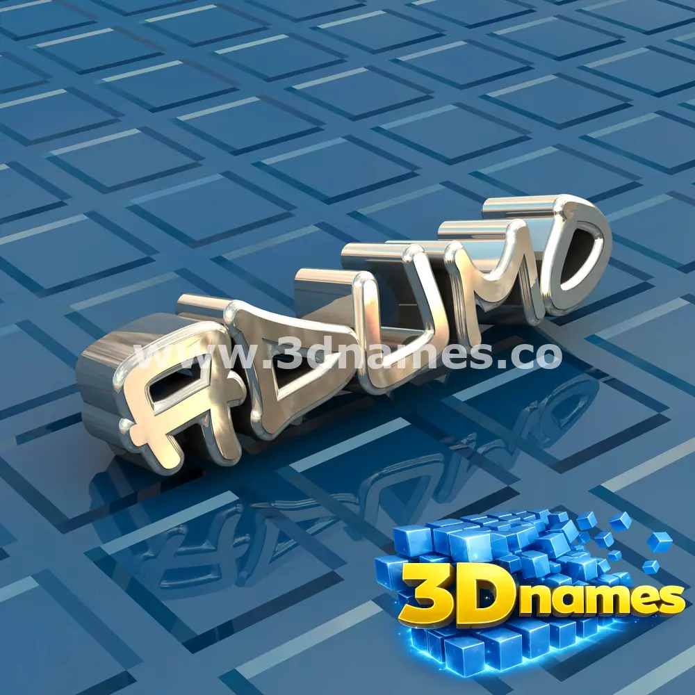 adumo in Blue Bling style - 3D name wallpaper