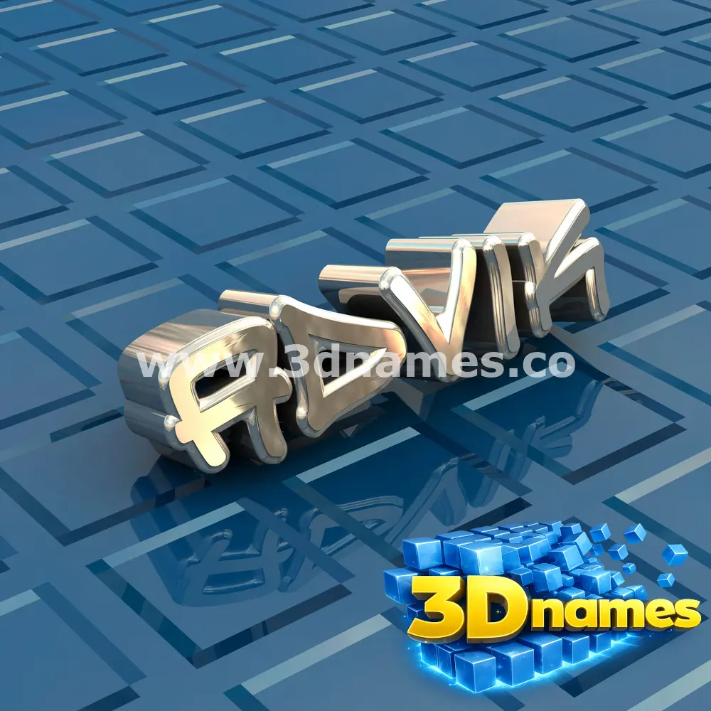 advik in Blue Bling style - 3D name wallpaper