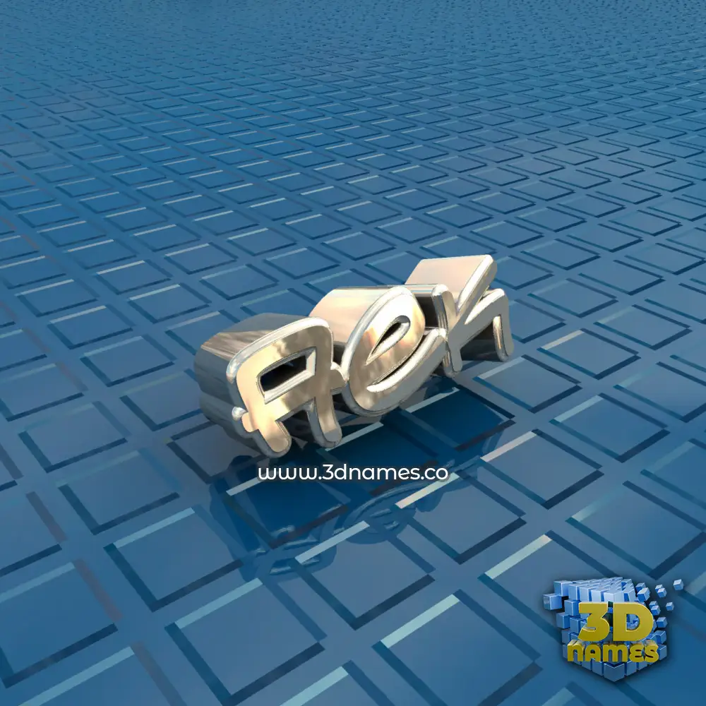 aek in Blue Bling style - 3D name wallpaper