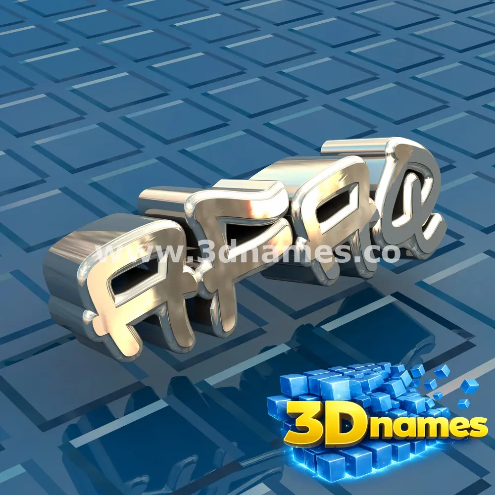 afaq in Blue Bling style - 3D name wallpaper