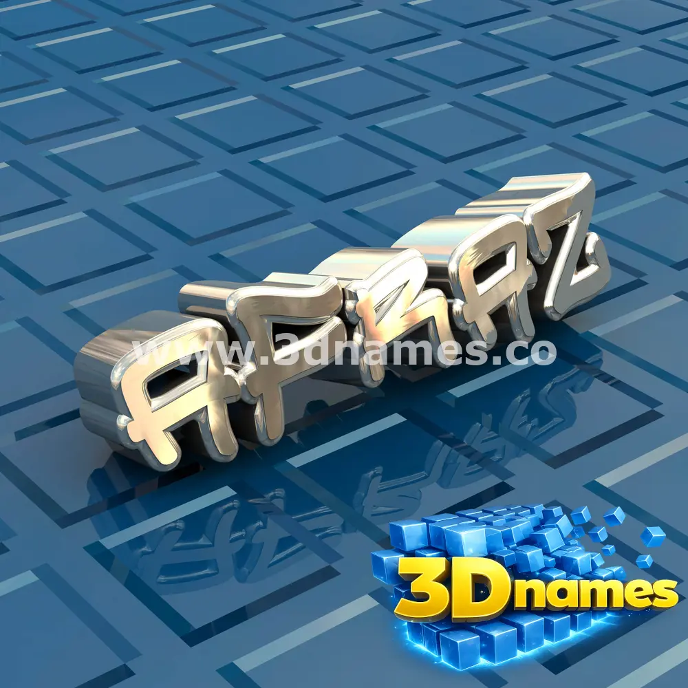 afraz in Blue Bling style - 3D name wallpaper
