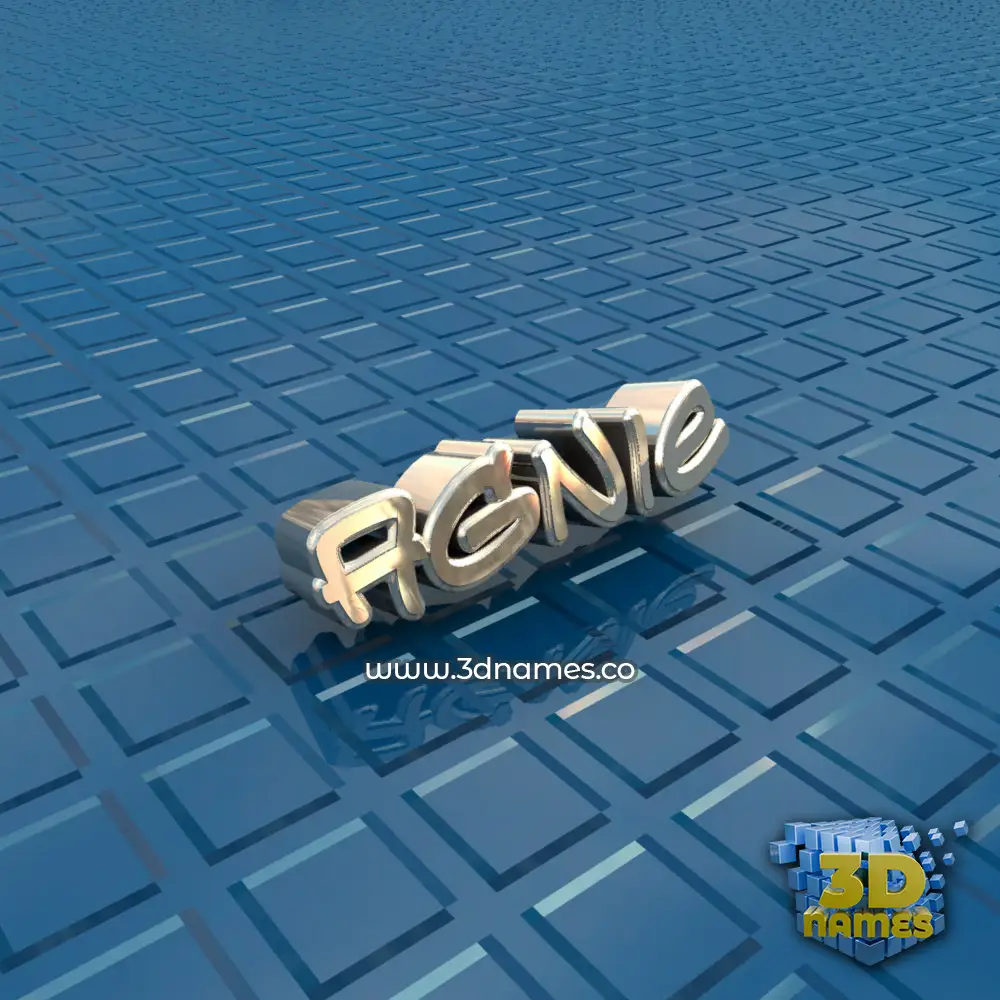 agnie in Blue Bling style - 3D name wallpaper