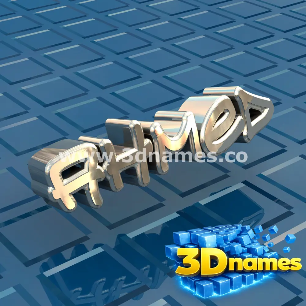 ahmed in Blue Bling style - 3D name wallpaper
