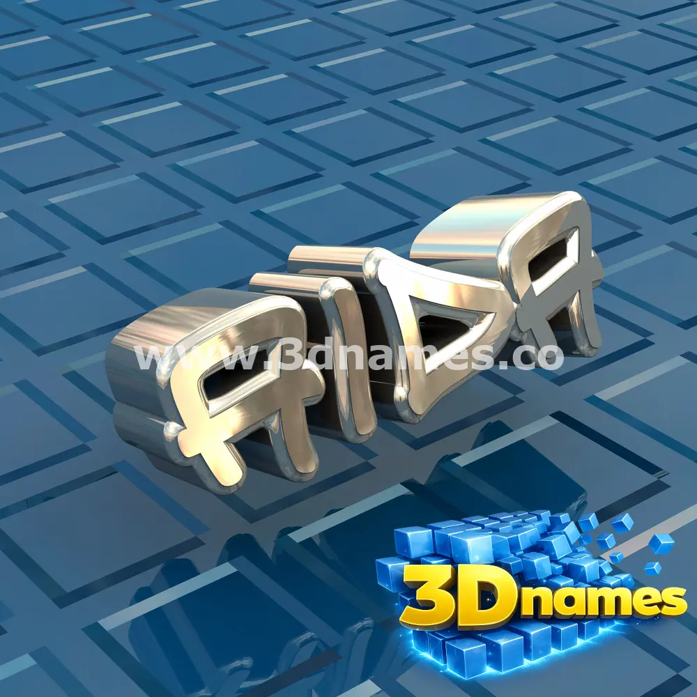 aida in Blue Bling style - 3D name wallpaper