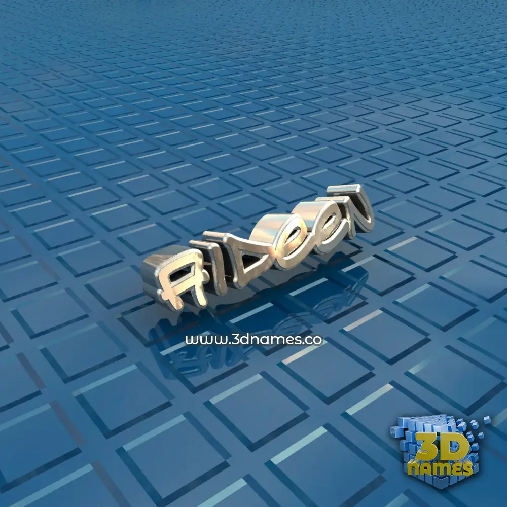 aideen in Blue Bling style - 3D name wallpaper