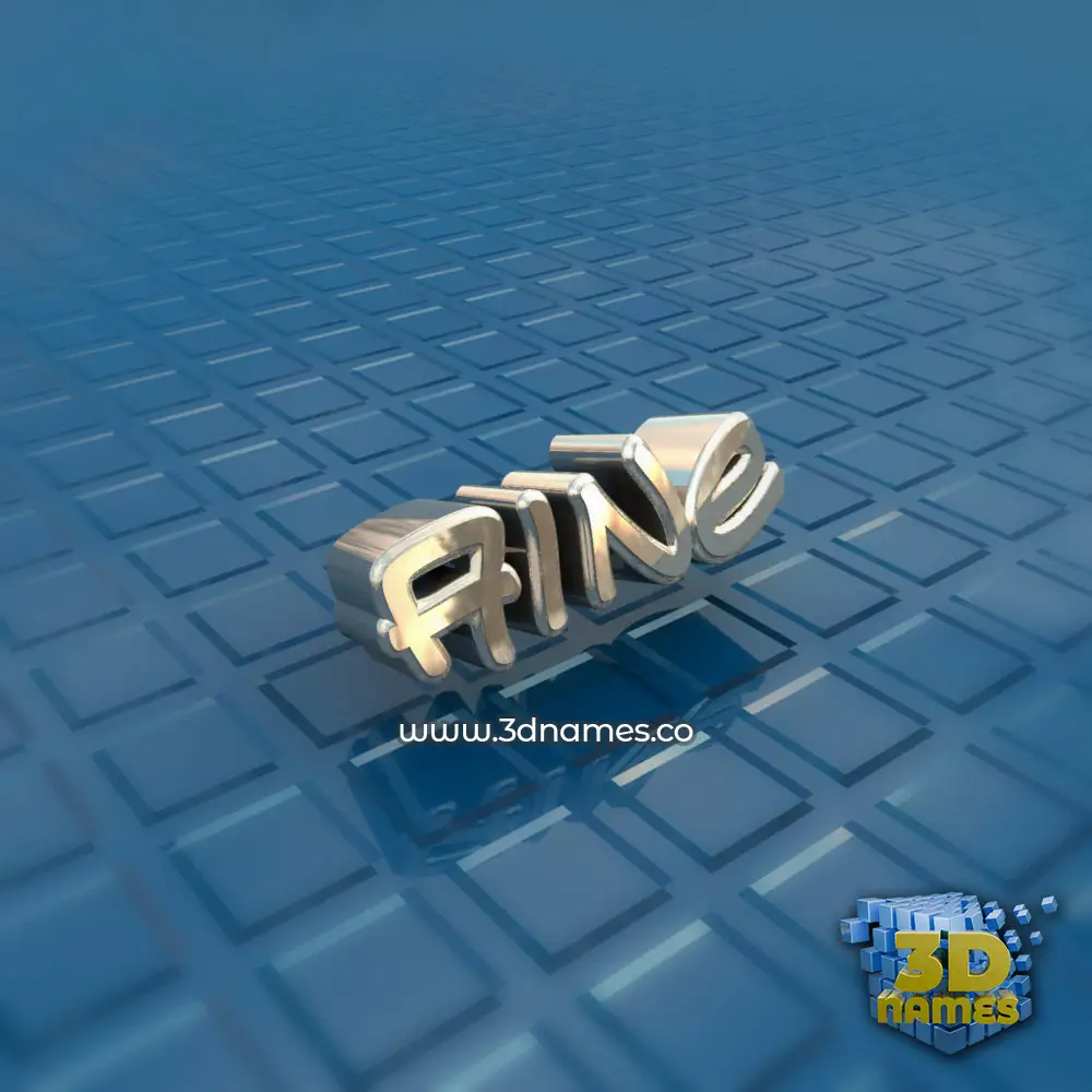 aine in Blue Bling style - 3D name wallpaper
