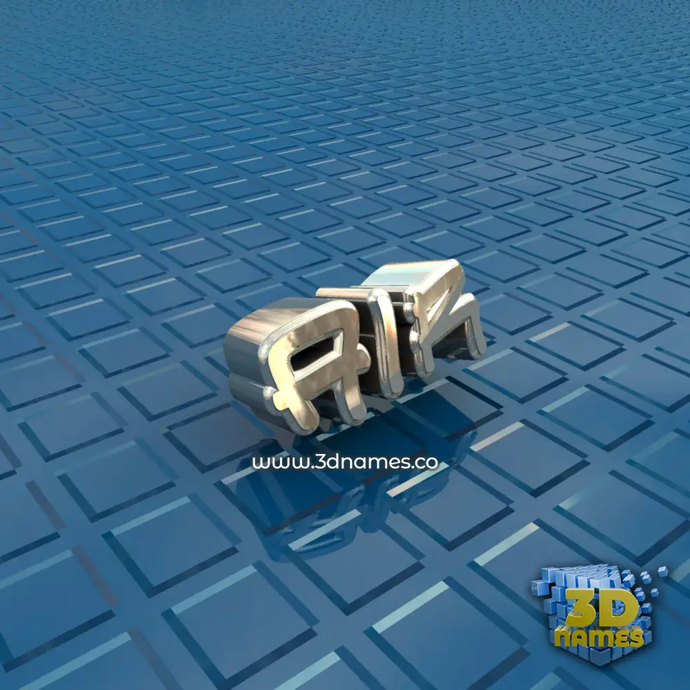 air in Blue Bling style - 3D name wallpaper