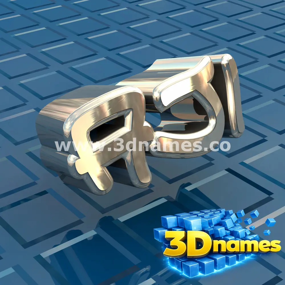 aji in Blue Bling style - 3D name wallpaper