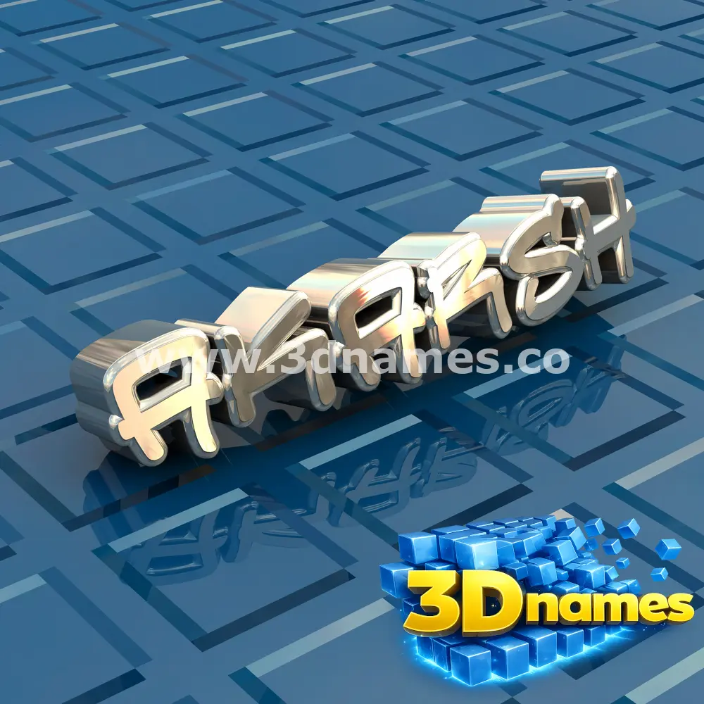 akarsh in Blue Bling style - 3D name wallpaper