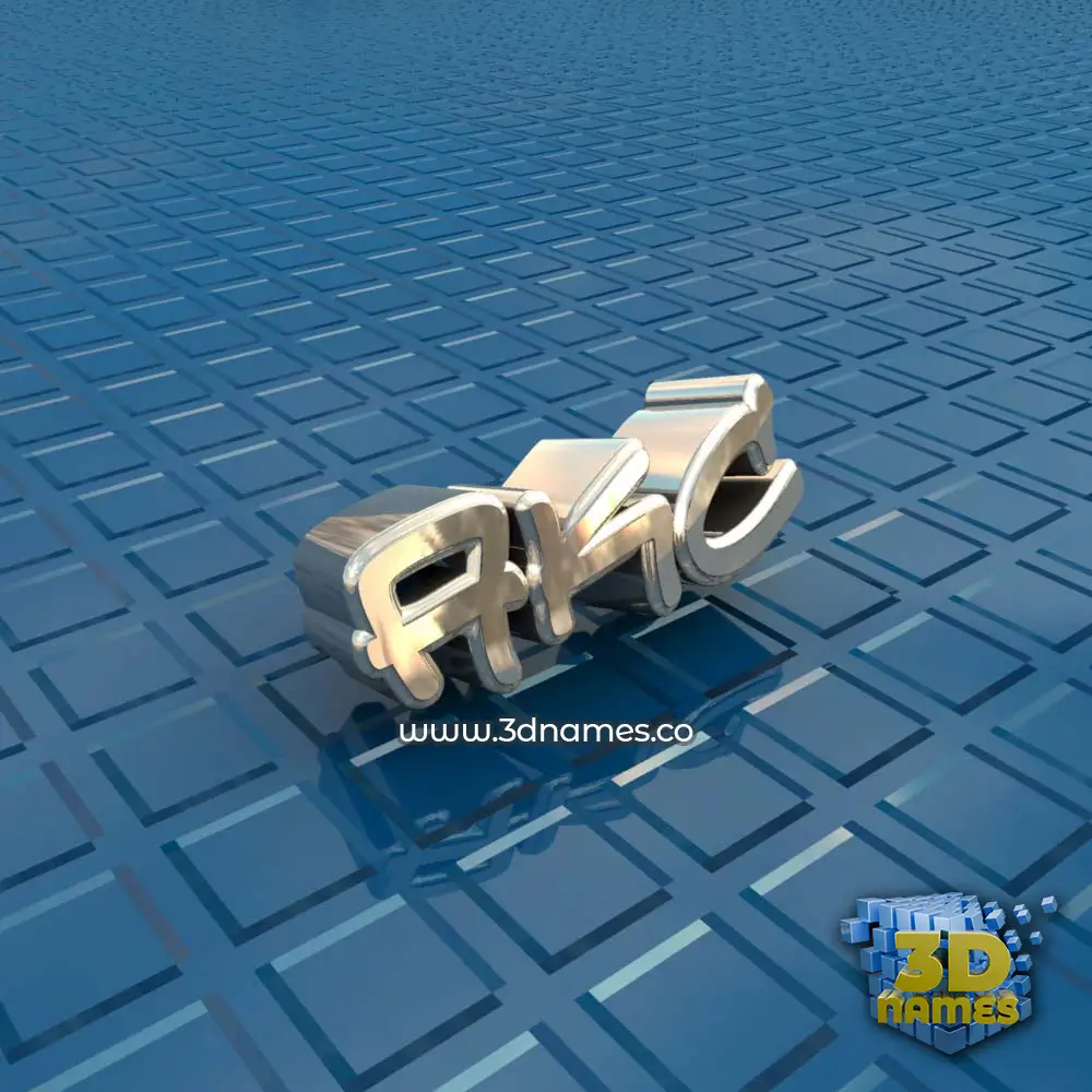 akc in Blue Bling style - 3D name wallpaper