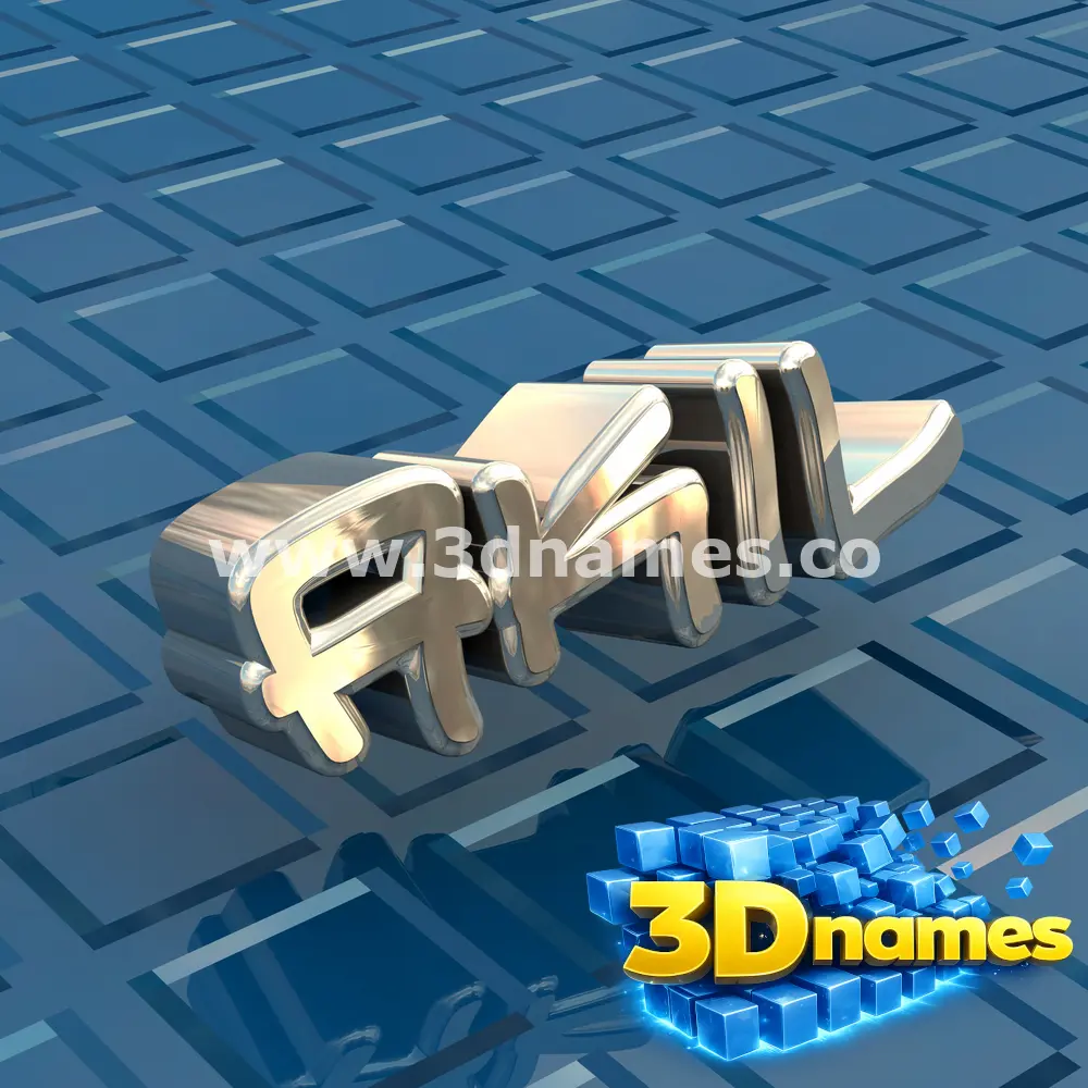 akil in Blue Bling style - 3D name wallpaper