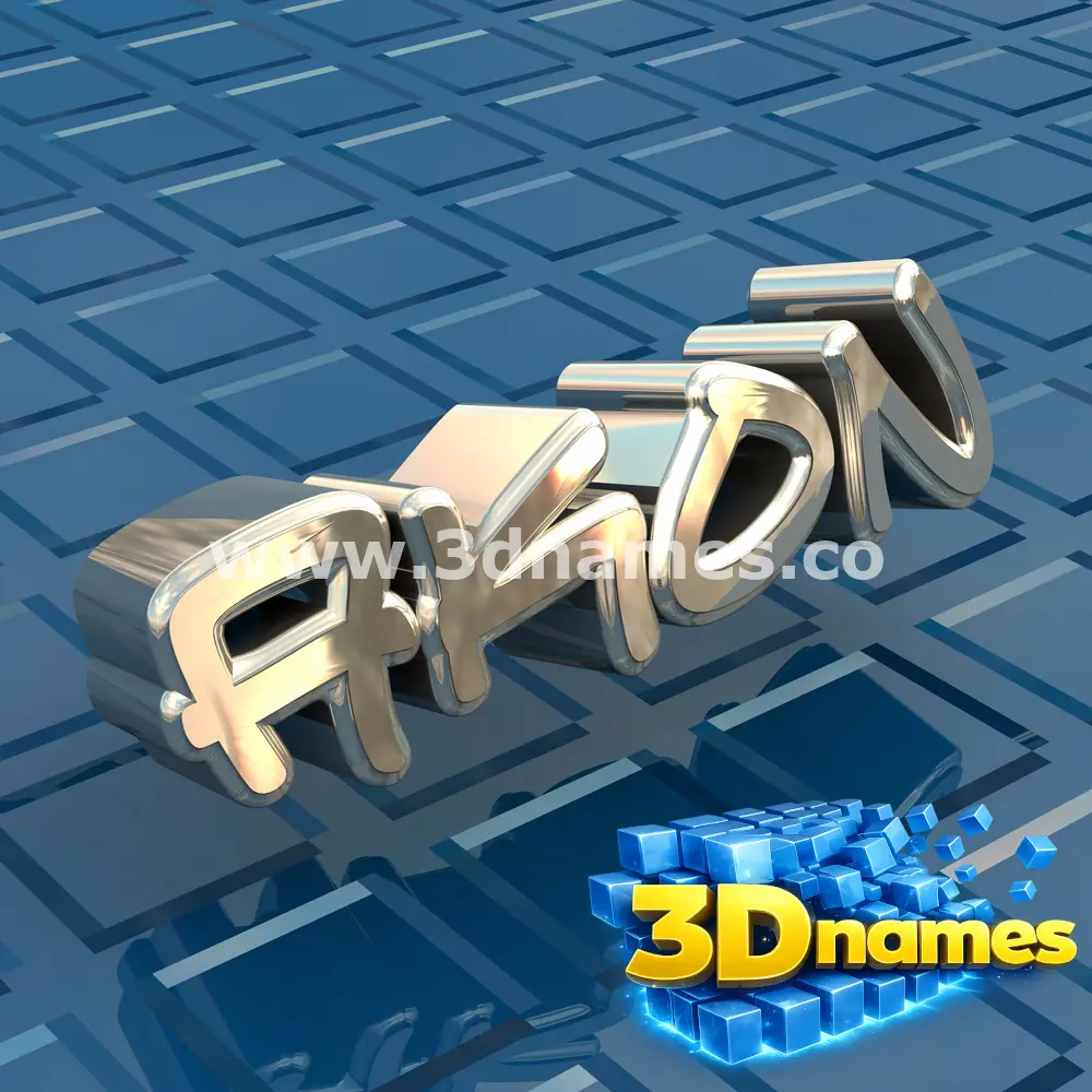 akon in Blue Bling style - 3D name wallpaper