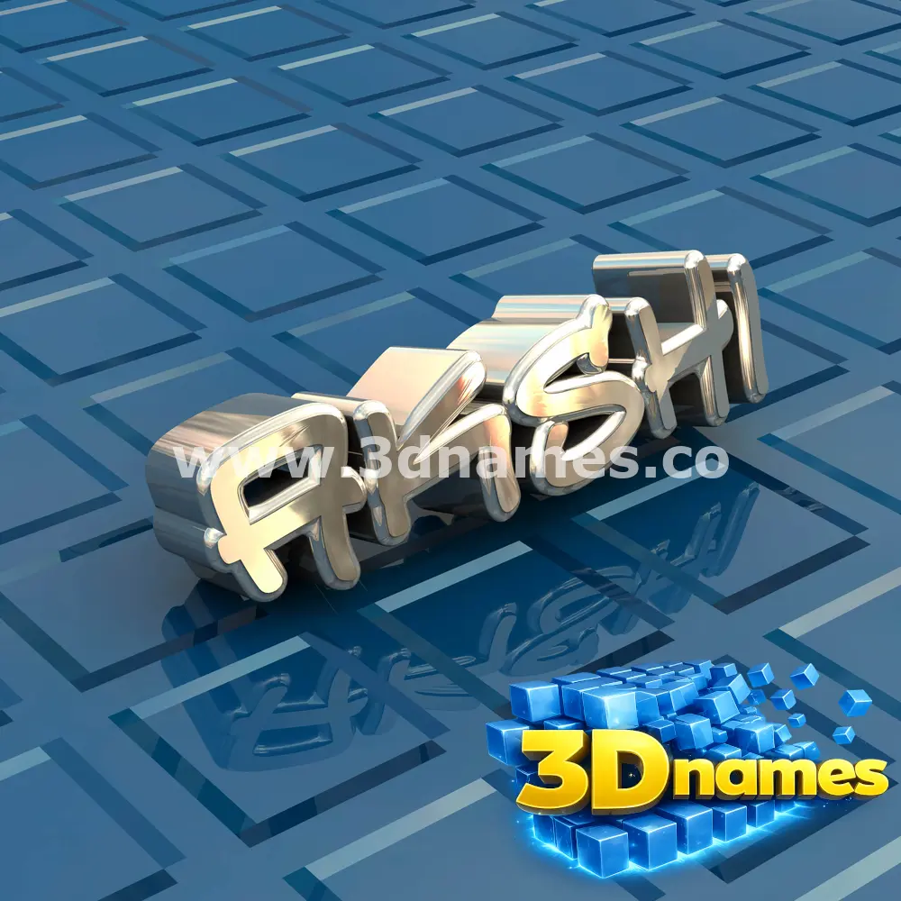 akshi in Blue Bling style - 3D name wallpaper