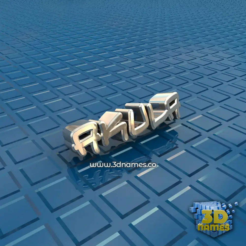akula in Blue Bling style - 3D name wallpaper
