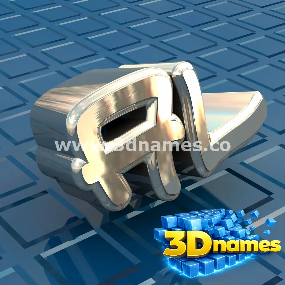 al in Blue Bling style - 3D name wallpaper