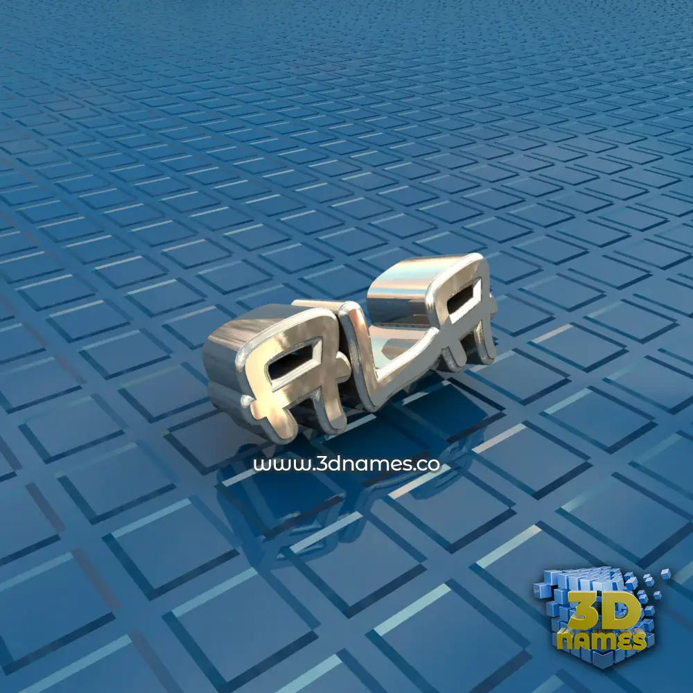 ala in Blue Bling style - 3D name wallpaper