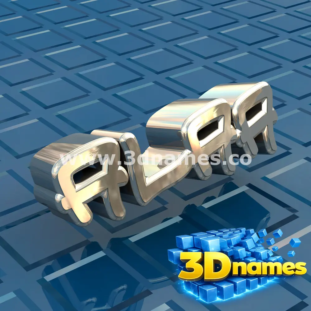 alaa in Blue Bling style - 3D name wallpaper