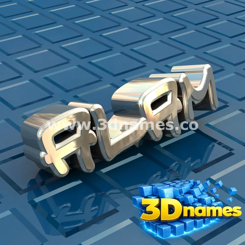 alam in Blue Bling style - 3D name wallpaper