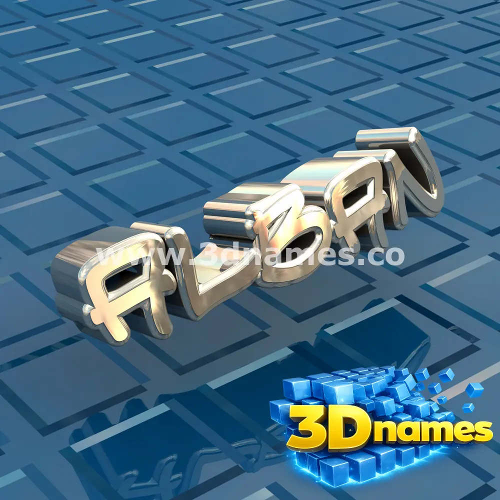 alban in Blue Bling style - 3D name wallpaper