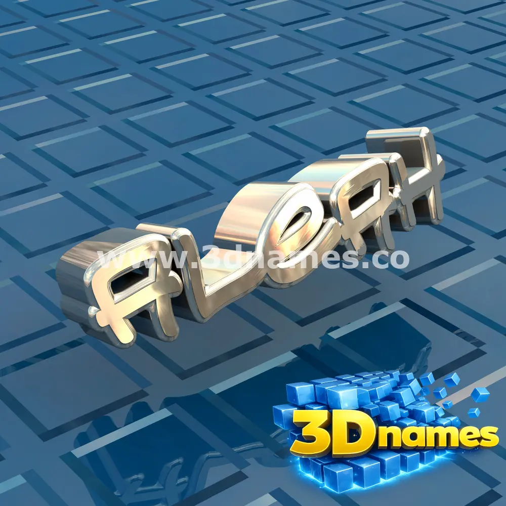 aleah in Blue Bling style - 3D name wallpaper