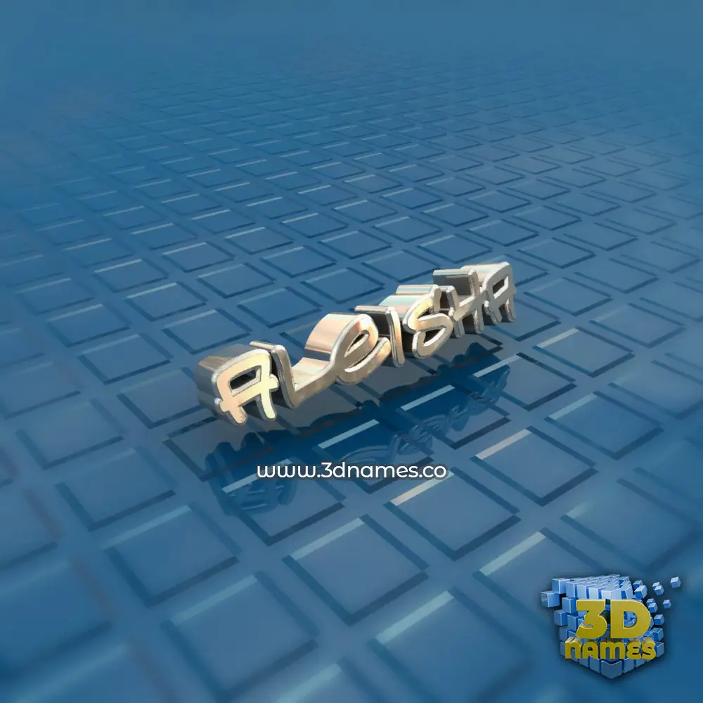 aleisha in Blue Bling style - 3D name wallpaper