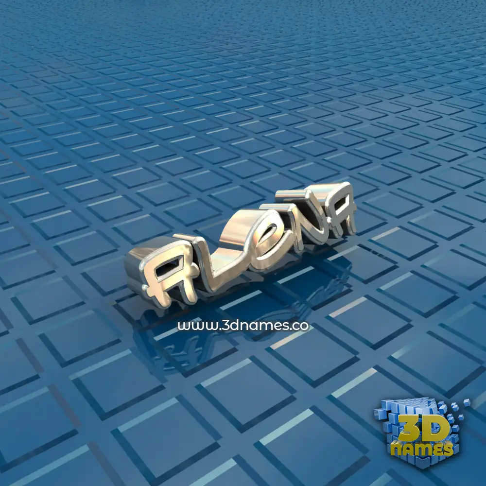 alena in Blue Bling style - 3D name wallpaper