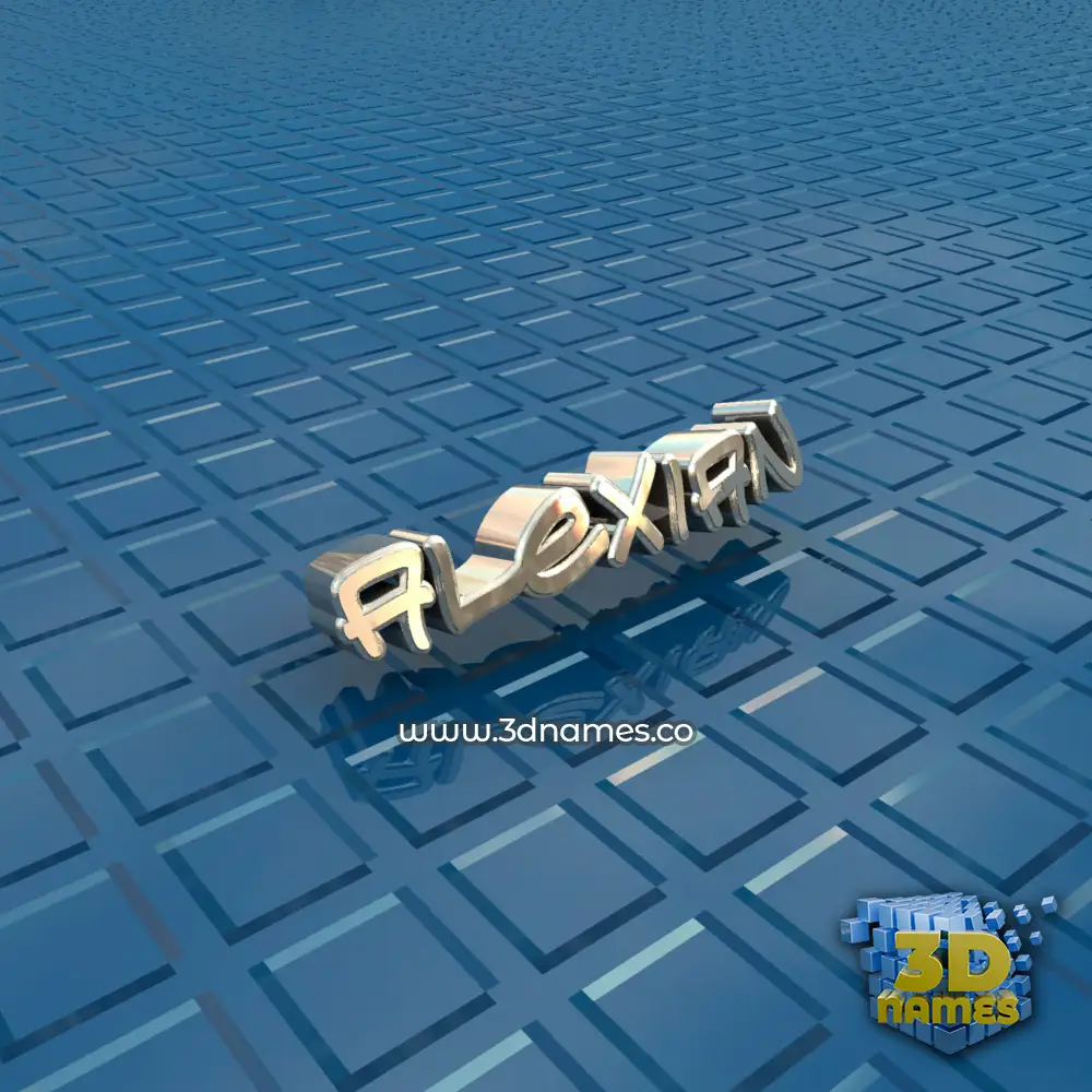 alexian in Blue Bling style - 3D name wallpaper