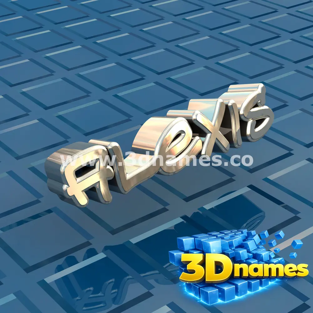 alexis in Blue Bling style - 3D name wallpaper