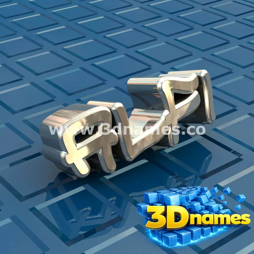 alfi in Blue Bling style - 3D name wallpaper