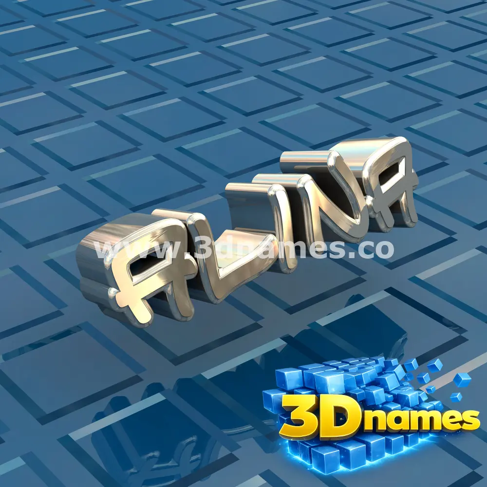 alina in Blue Bling style - 3D name wallpaper