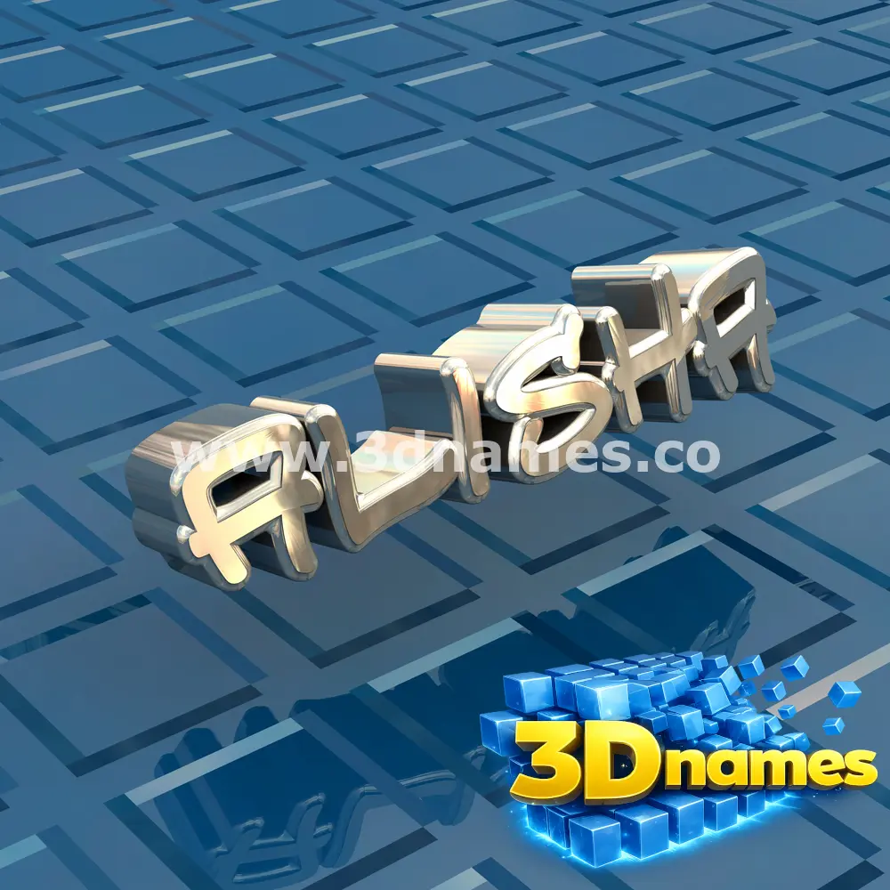 alisha in Blue Bling style - 3D name wallpaper