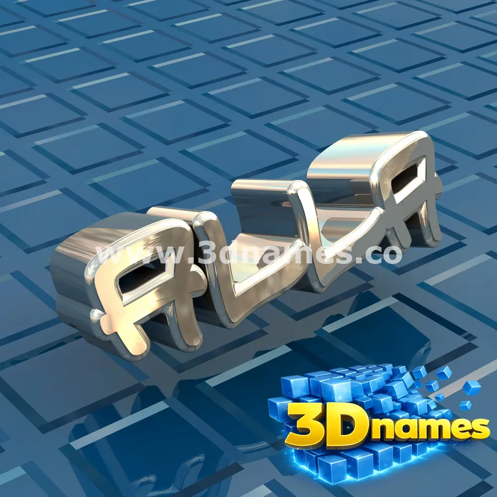 alla in Blue Bling style - 3D name wallpaper