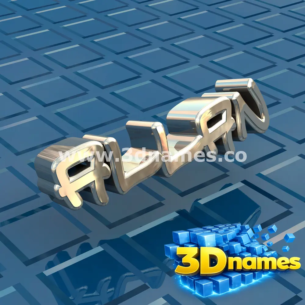 allan in Blue Bling style - 3D name wallpaper