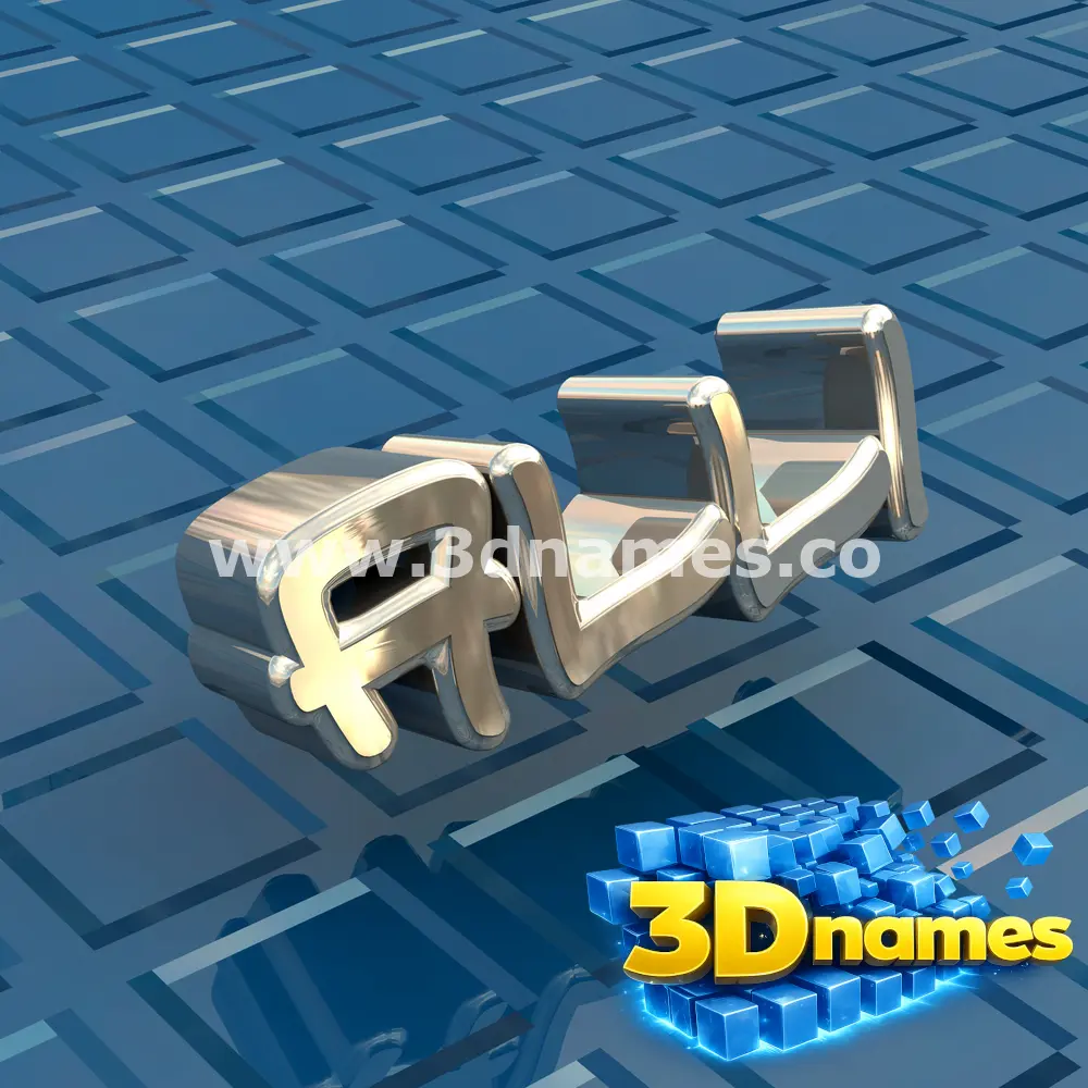 alli in Blue Bling style - 3D name wallpaper