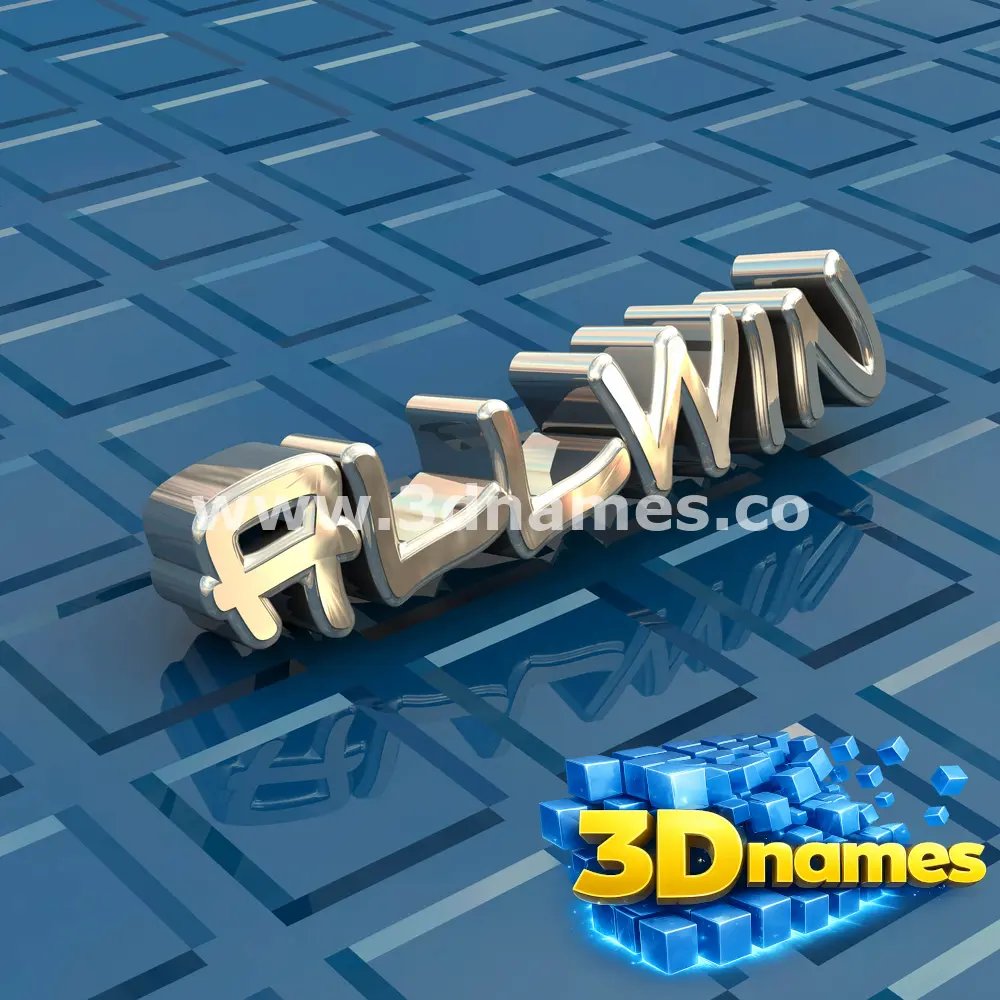 allwin in Blue Bling style - 3D name wallpaper