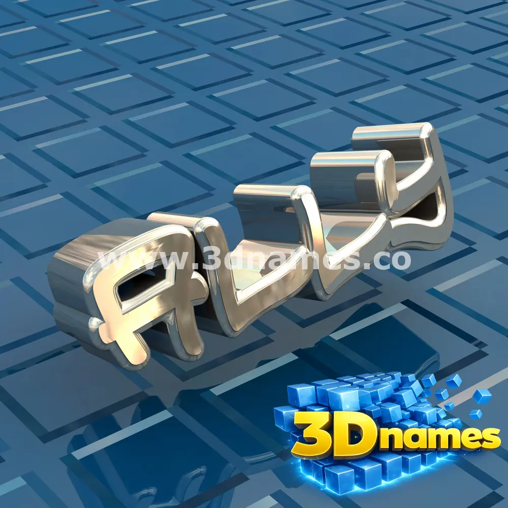 ally in Blue Bling style - 3D name wallpaper