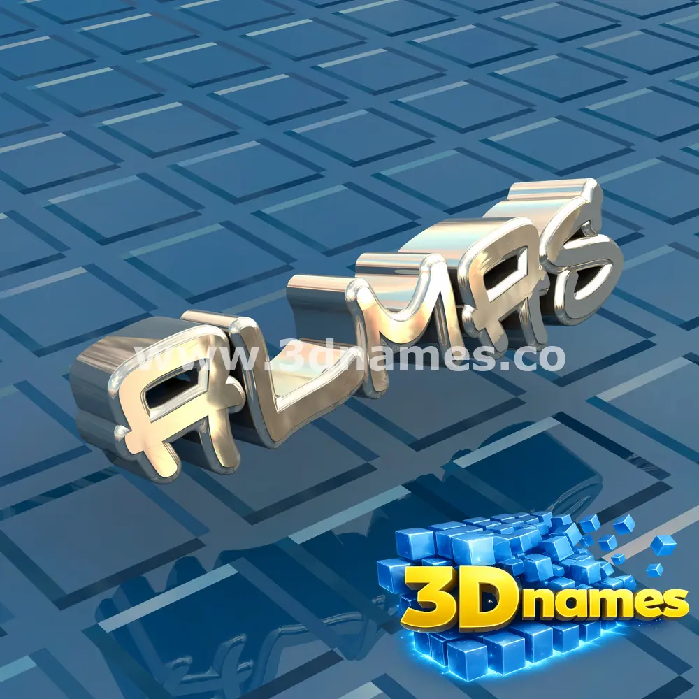 almas in Blue Bling style - 3D name wallpaper