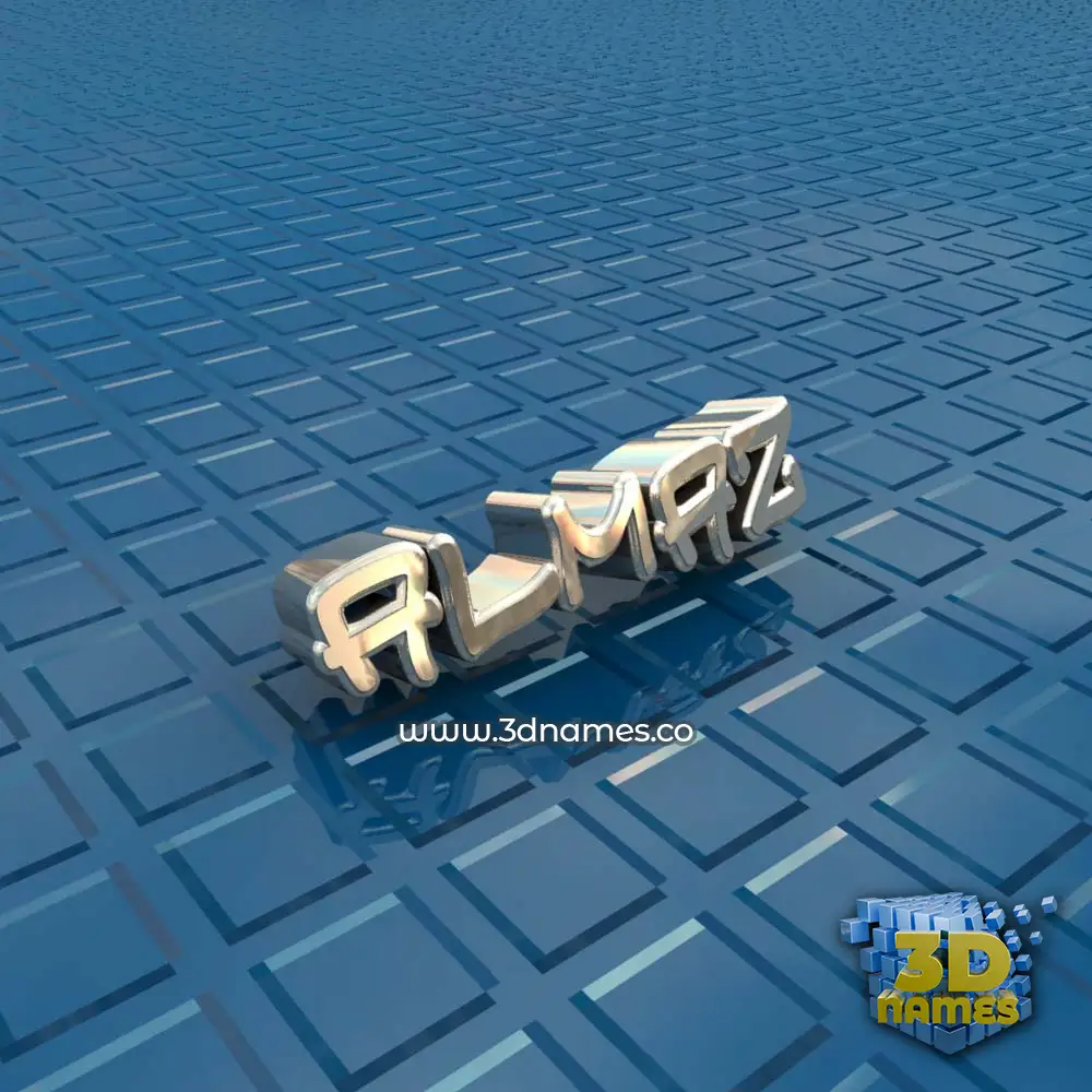 almaz in Blue Bling style - 3D name wallpaper