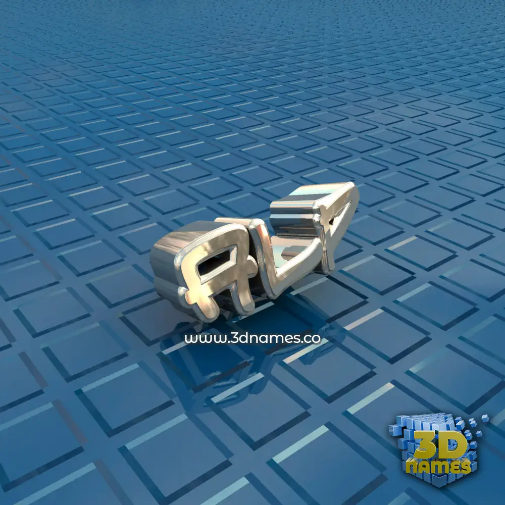 alp in Blue Bling style - 3D name wallpaper