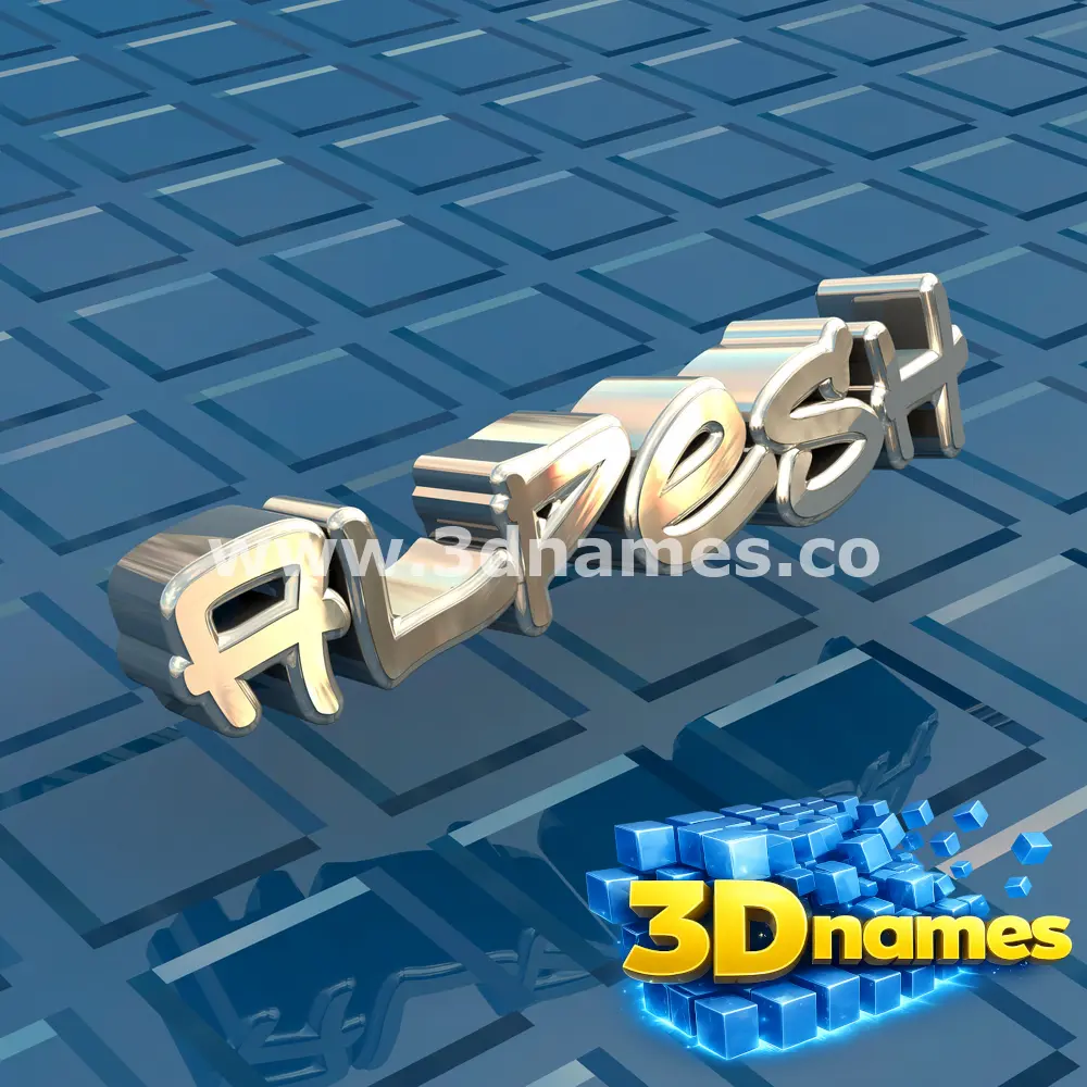 alpesh in Blue Bling style - 3D name wallpaper