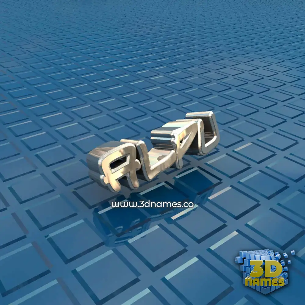 alpu in Blue Bling style - 3D name wallpaper