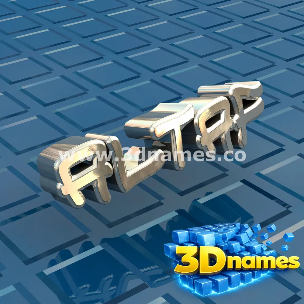 altaf in Blue Bling style - 3D name wallpaper